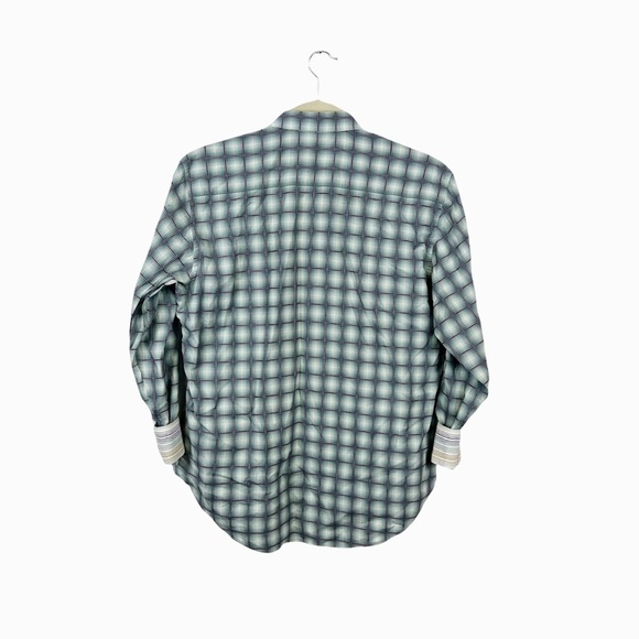 Robert Graham Long Sleeve Shirt Check Print‎ Green Purple Men’s Size Large - Picture 2 of 8
